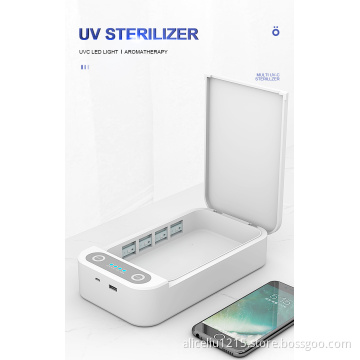 Wireless charger with UV LED Sterilizer box